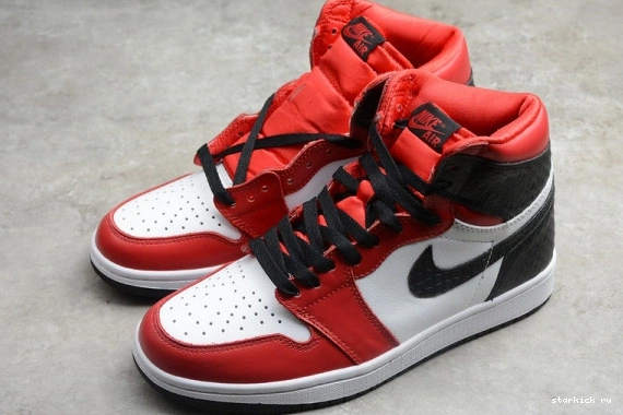 CD0461-016 (W) Black Retro Jordan CD0461-016 1 High Toe Satin 0719